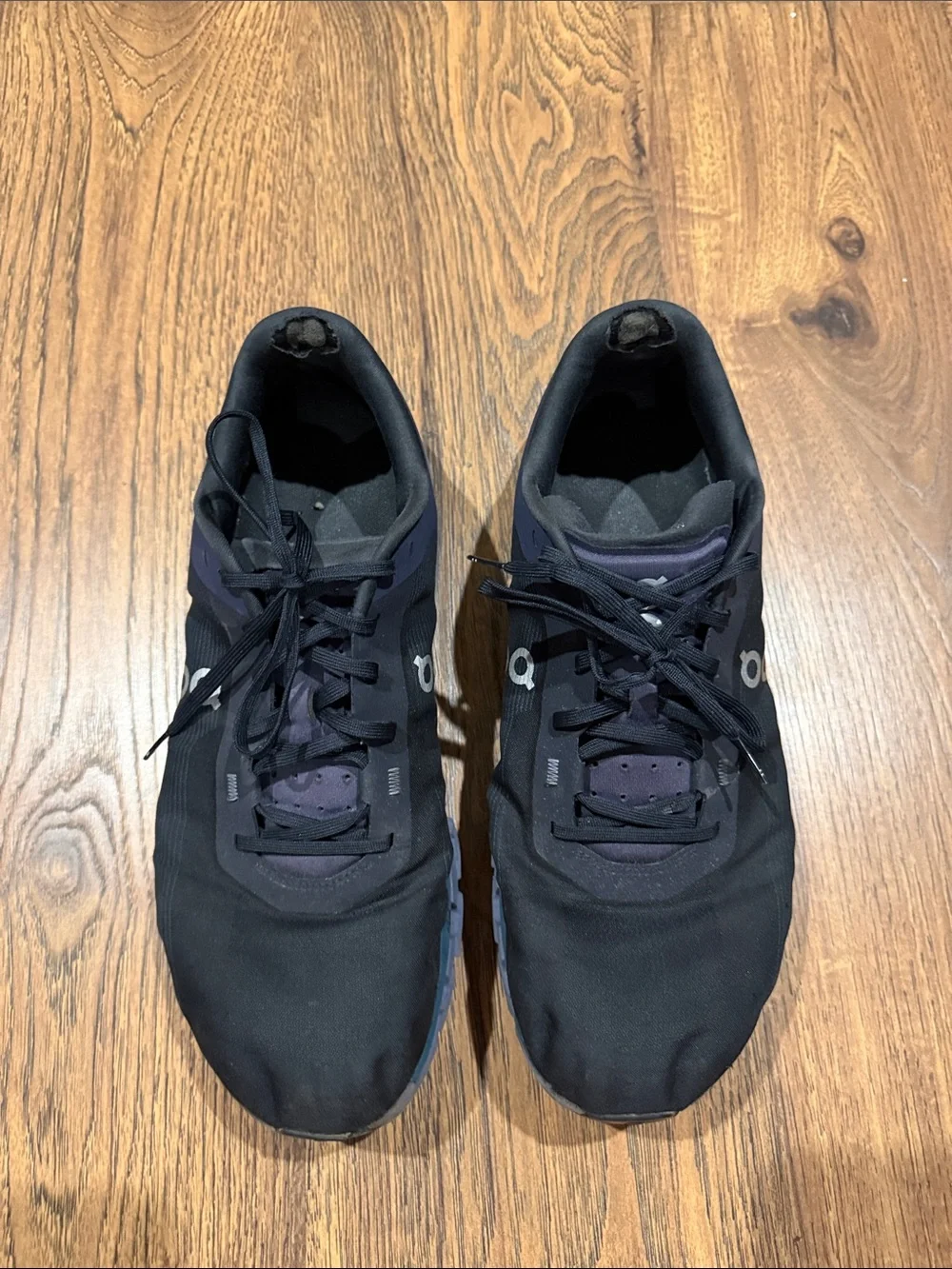On Running Men's Athletic Shoes in Black and Blue